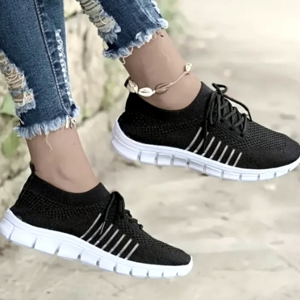 Men's/Women's Breathable Lightweight Slip-on Jogging Sneakers Shoes, 43EU